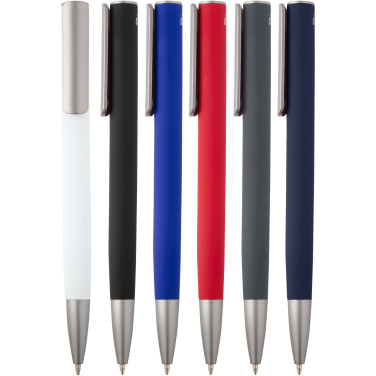 Logo trade corporate gifts picture of: Ziguur recycled aluminium ballpoint pen (black ink)