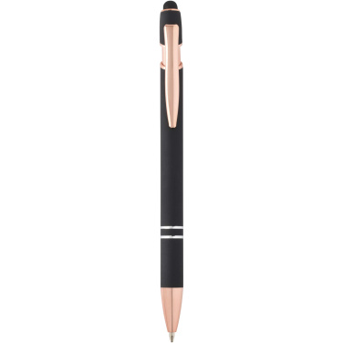Logo trade promotional gifts image of: Nanna ballpoint pen with rose gold finish (black ink)