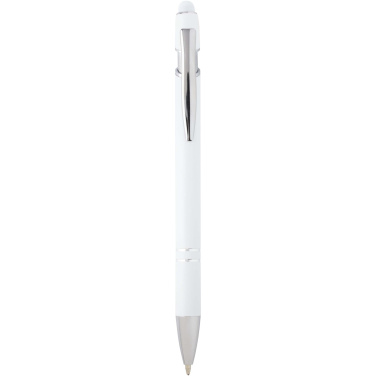 Logo trade promotional gifts image of: Kish ballpoint pen with silver finish (black ink)