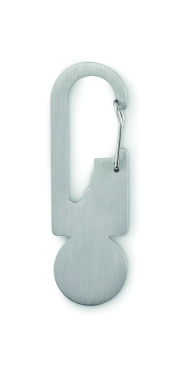 Logo trade promotional giveaway photo of: Multifunctional key ring token