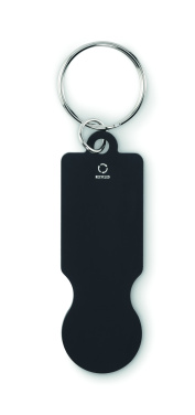 Logotrade promotional merchandise photo of: Key ring with trolley token