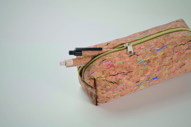 Logotrade promotional products photo of: Coloured cork pencil case