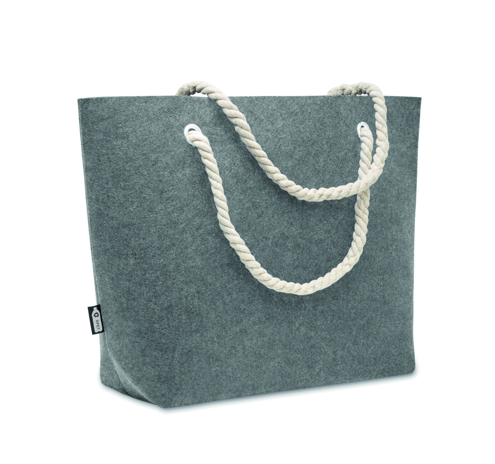 Logotrade promotional giveaway image of: RPET felt beach bag