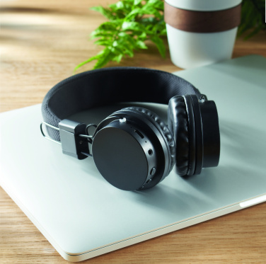 Logo trade promotional giveaways image of: ABS wireless foldable headphone