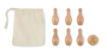 Logotrade promotional merchandise image of: Mini pine wood bowling set