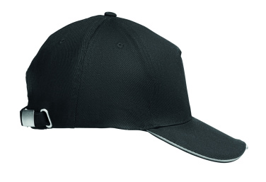 Logo trade promotional giveaway photo of: 5 panel LED cotton cap 220gr/m²