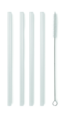 Logotrade business gifts photo of: 4 reusable glass straws