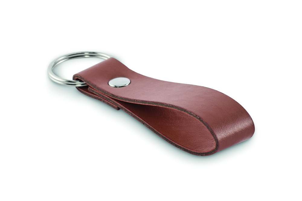 Logo trade promotional products image of: PU loop key ring