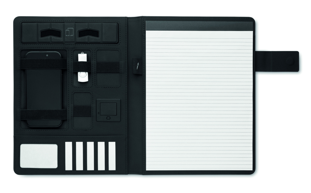 Logotrade promotional giveaway image of: A4 folder and wireless charger
