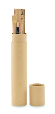 Logotrade business gifts photo of: Paper tube stationery set