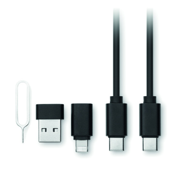 Logo trade promotional items image of: 4 in 1 cable connector set 15W
