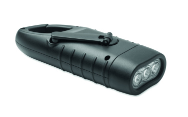 Logotrade advertising product picture of: Solar torch with dynamo crank