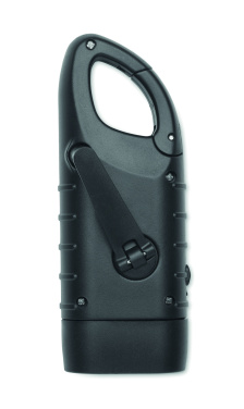 Logotrade promotional merchandise photo of: Solar torch with dynamo crank