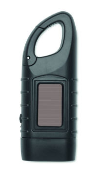 Logotrade advertising product picture of: Solar torch with dynamo crank