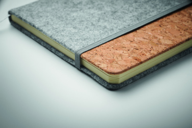 Logotrade promotional giveaway picture of: A5 RPET cork notebook