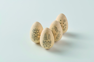 Logo trade corporate gift photo of: Wooden eggs painting set