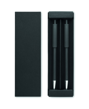 Logo trade promotional products image of: Recycled aluminium pen set