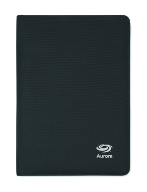 Logo trade promotional giveaway photo of: A5 portfolio 300D RPET