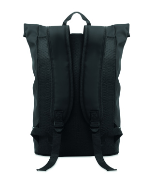 Logotrade advertising products photo of: Laptop 15" roll top PU backpack