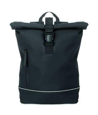 Logo trade advertising products image of: Laptop 15" roll top PU backpack