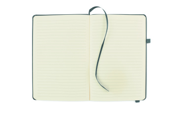 Logo trade business gift photo of: Recycled Leather A5 notebook