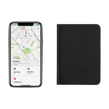 Logotrade corporate gift image of: Trackmate RCS rpolyester passport holder worldwide locating