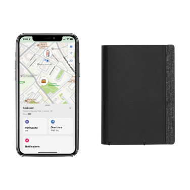 Logo trade advertising products picture of: Seekcard RCS rpolyester card wallet with worldwide locating