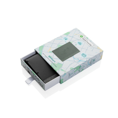 Logo trade promotional merchandise image of: Seekcard RCS rpolyester card wallet with worldwide locating