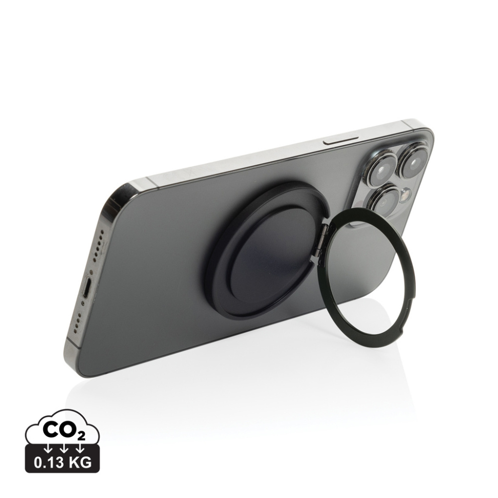 Logo trade promotional products picture of: Terra Magnetic RCS rplastic magnetic phone holder with ring