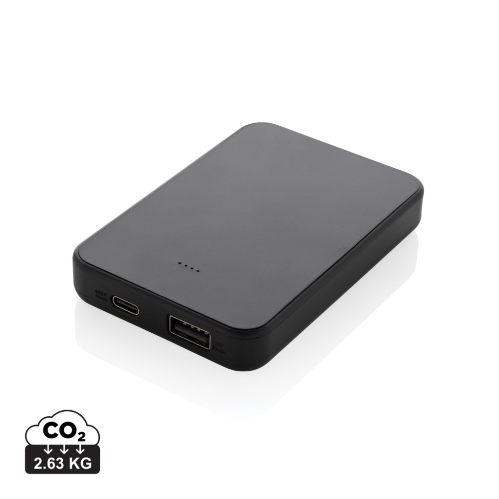 Logotrade promotional merchandise photo of: Boostcore RCS recycled plastic powerbank 5.000mAh with USB C