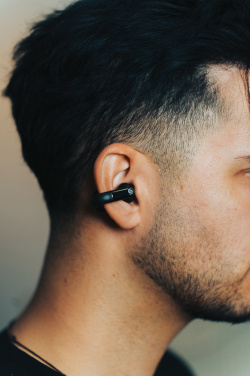 Logo trade promotional items picture of: Urban Vitamin Long Beach ENC rplastic wireless earbuds