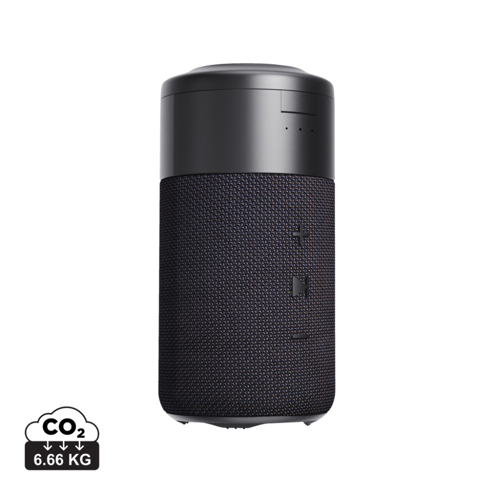 Logo trade corporate gifts picture of: Urban Vitamin Anaheim RCS recycled 10W speaker 15W charger
