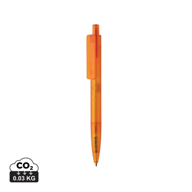 Logotrade promotional gift picture of: X3 GRS recycled PC plastic pen frosted