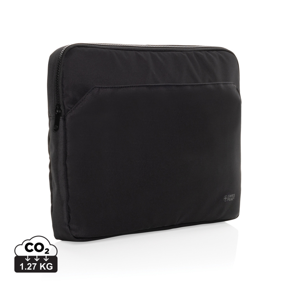 Logotrade promotional gifts photo of: Swiss Peak Aware™ RPET Essential 15.6 inch laptop sleeve