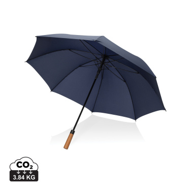 Logo trade business gifts image of: Tony  Aware™ RPET 30 inch acacia auto open umbrella