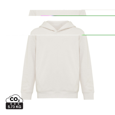 Logotrade advertising product picture of: Iqoniq Yengo kids recycled cotton hoodie with sidepockets