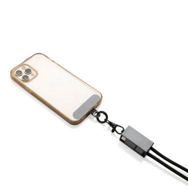 Logotrade promotional gifts photo of: Terra RCS recycled PET phone cord with dual charge cable