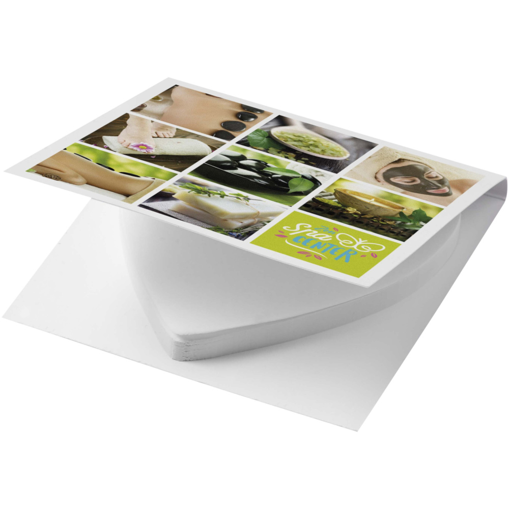 Logo trade promotional merchandise image of: Sticky-Mate® soft cover heart-shaped sticky notes