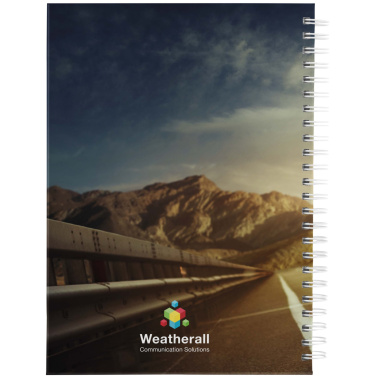 Logo trade promotional giveaway photo of: Desk-Mate® A5 hard cover undated diary