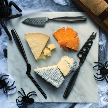 Logo trade promotional product photo of: BOSKA Cheese Knife Set Monaco+ Black