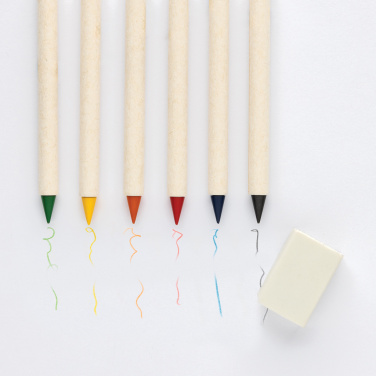 Logotrade promotional giveaway picture of: Micki GRS infinity 6pc coloring pencil set with notepad