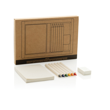 Logotrade promotional giveaways photo of: Micki GRS infinity 6pc coloring pencil set with notepad