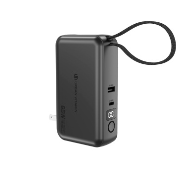 Logotrade promotional product image of: Urban Vitamin Eureka hybrid GANcharger 10000mah powerbank65W