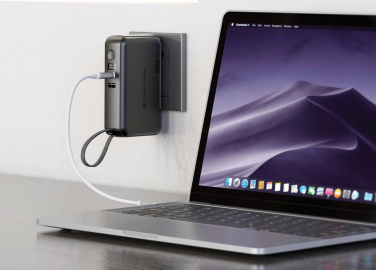 Logo trade corporate gifts image of: Urban Vitamin Eureka hybrid GANcharger 10000mah powerbank65W