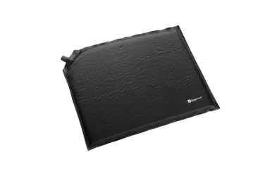 Logo trade promotional giveaway photo of: Inflatable cushion ANTERO Schwarzwolf