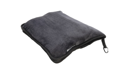 Logotrade advertising product picture of: Blanket and pillow 2 in 1 AMIATA Schwarzwolf