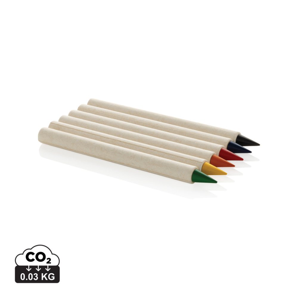 Logo trade advertising products picture of: Micki GRS infinity 6pc colouring pencil set