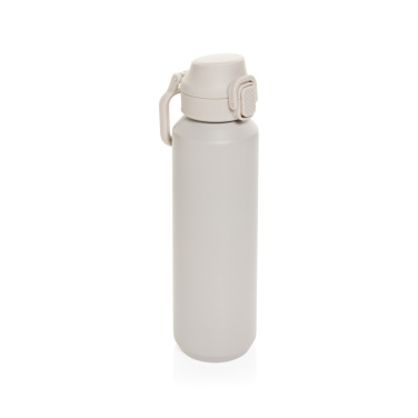 Logo trade promotional merchandise photo of: Via RCS Re-steel lockable sport bottle 600ML