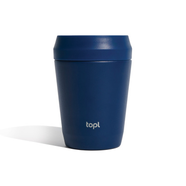 Logo trade promotional gifts picture of: Topl Recycled Steel To Go Tumbler Patented 360 Lid 235ml