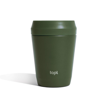 Logotrade advertising products photo of: Topl Recycled Steel To Go Tumbler Patented 360 Lid 235ml